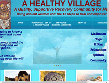 Tablet Screenshot of ahealthyvillage.com